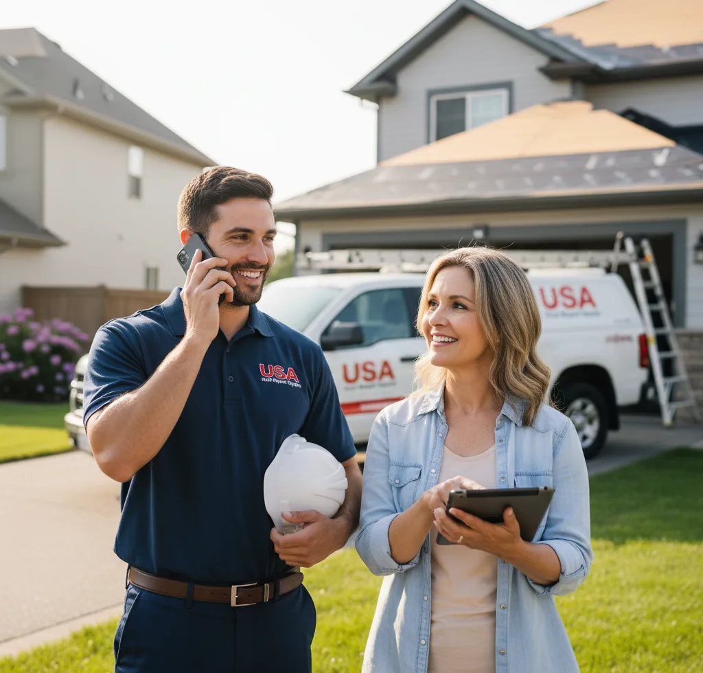 USA Roof Repair Experts customer support in Verona